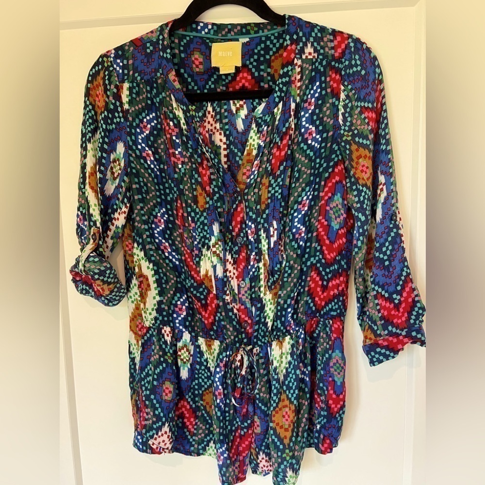 Maeve Anthropologie Button and Tie Front Blouse / size 0